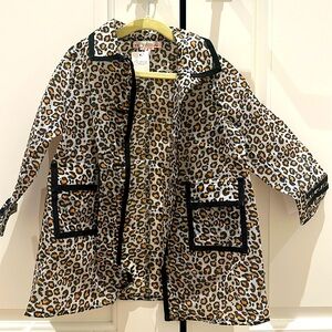 Bonpoint leopard raincoat with matching hat